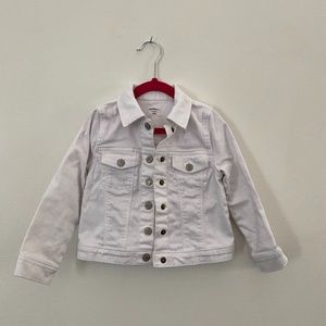 GAP Girl's White Denim Jacket